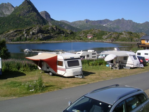Camping Orsvågvær, en Kabelvåg (Lofoten, Noruega)