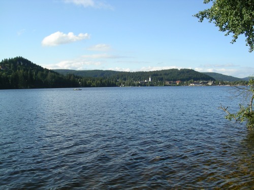 Titisee e o seu lago. Selva Negra (Alemaña)