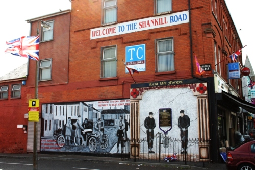 Shankill Road, Belfast (barrio unionista)